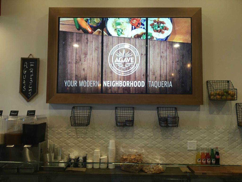 Digital Video Wall for Agave Restaurant